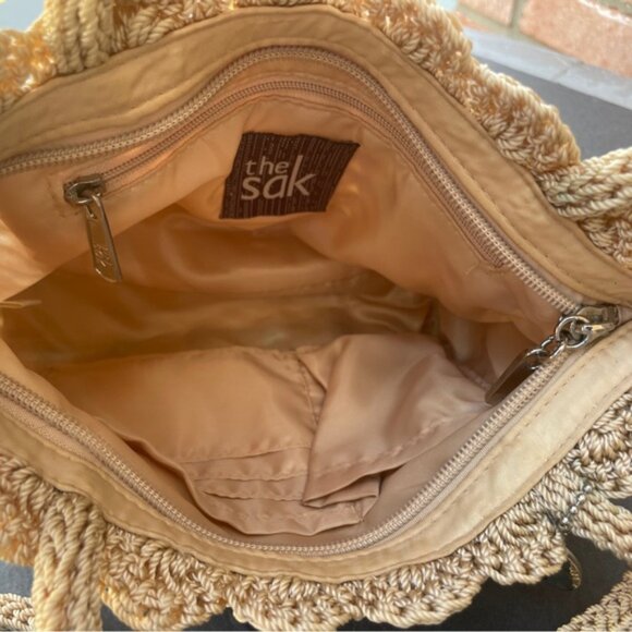 The Sak Small Beaded Crochet Shoulder Tote Bag - Picture 9 of 9